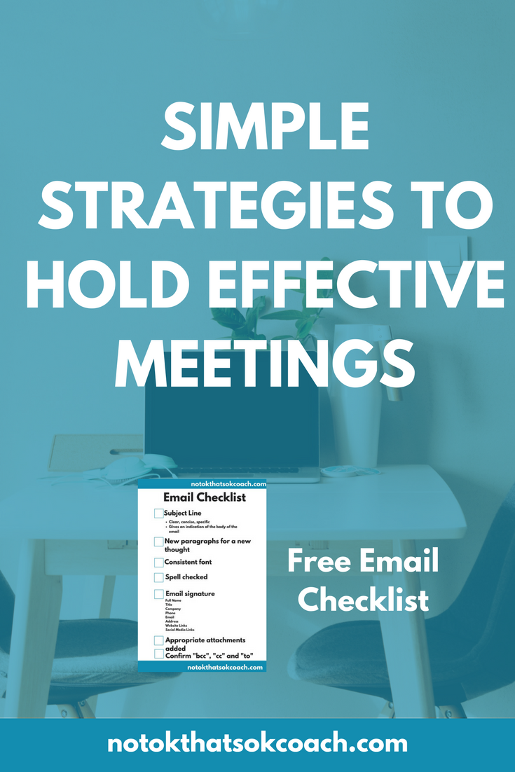 Simple Strategies to Hold Effective Meetings