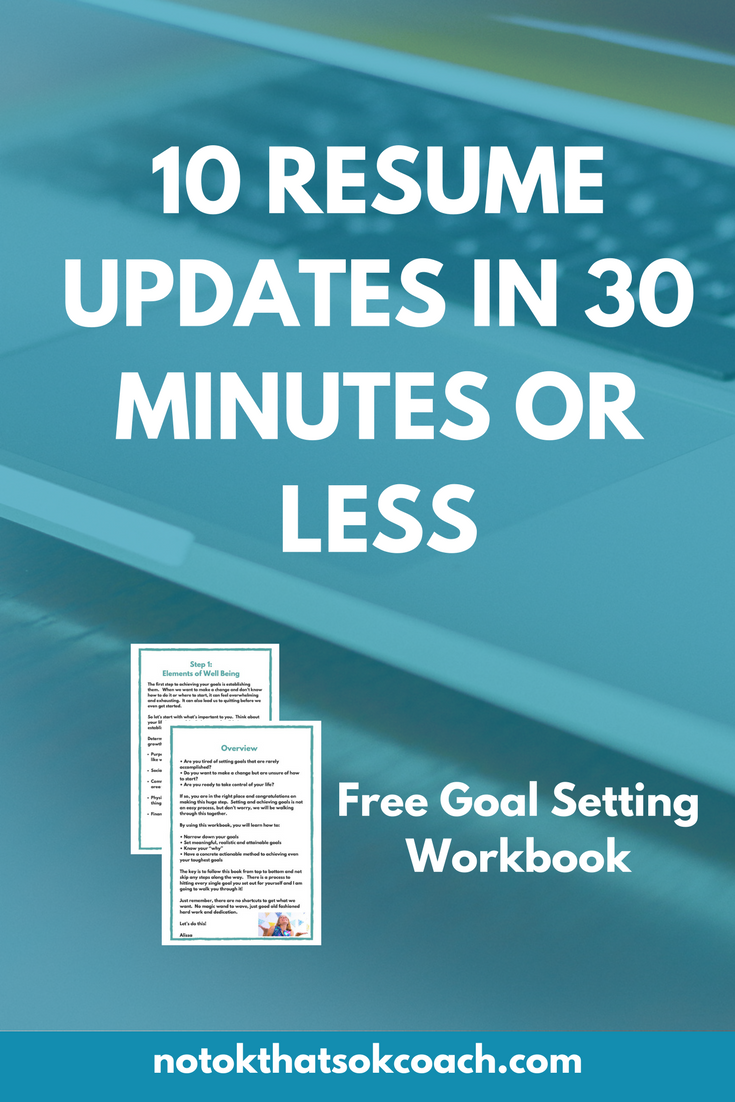 10 Resume Updates in 30 minutes or less