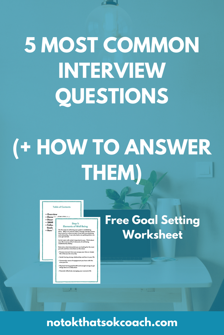 5 Most Common Interview Questions (+ how to answer them)